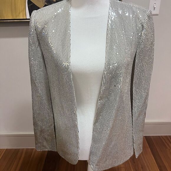 Zara sequin cape blazer - Picture 3 of 10